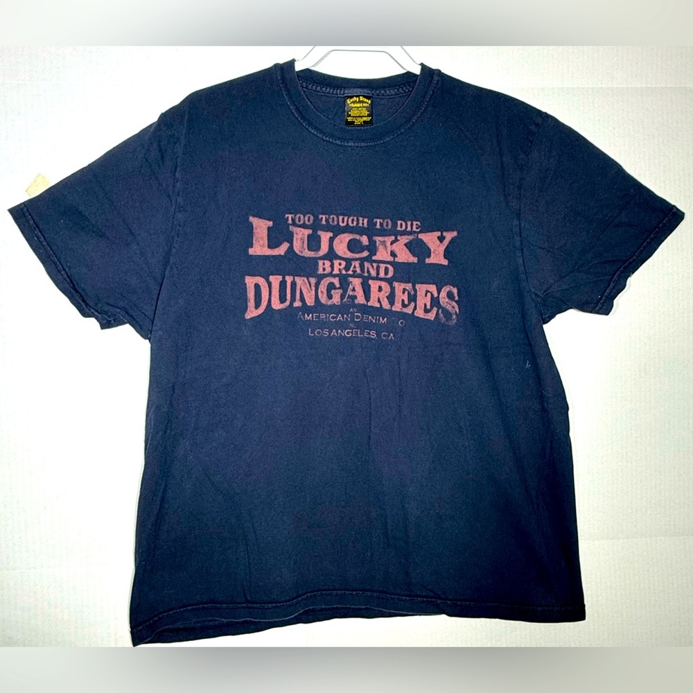 Lucky Brand Classic Fit T-Shrit Men's Size Large Made in U.S.A  100% Cotton